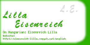 lilla eisenreich business card